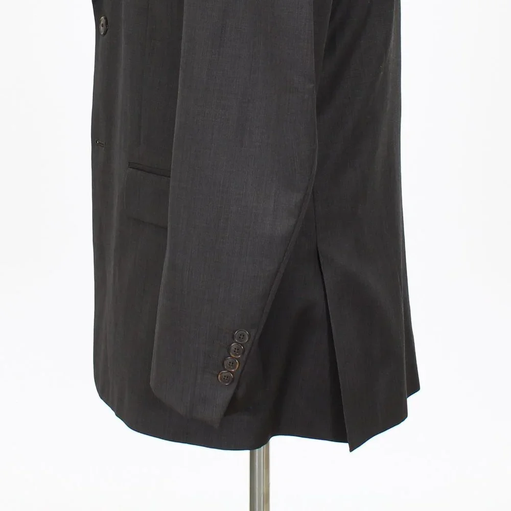 Kenneth Cole 42L Brown Striped 2-Button Sport Coat Blazer Jacket P501